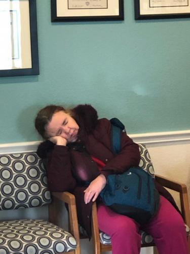 Our patients get so relaxed they fall asleep everywhere!